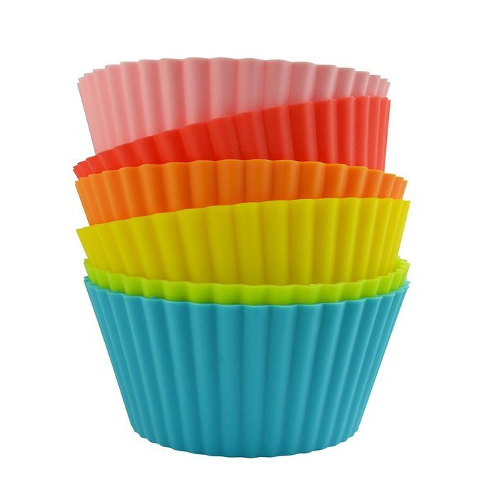 Casabella 3-Inch Standard Baking Cups, Set of 6, Assorted Colors