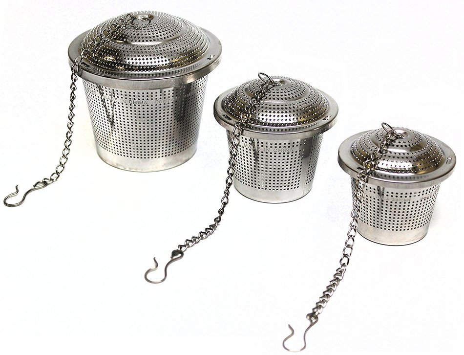 Mingwei Stainless Steel Brew-In-Mug Tea Strainers, Small/Medium/Large Tea Infusers with Extra Fine Mesh, Ideal... N5