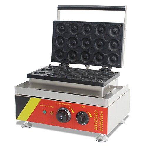 Open Kitchen NP-6 Commerical/Home Use 15pcs 110v 220v Electric Commercial 5cm Donut Doughnut Machine Maker Iron... N5