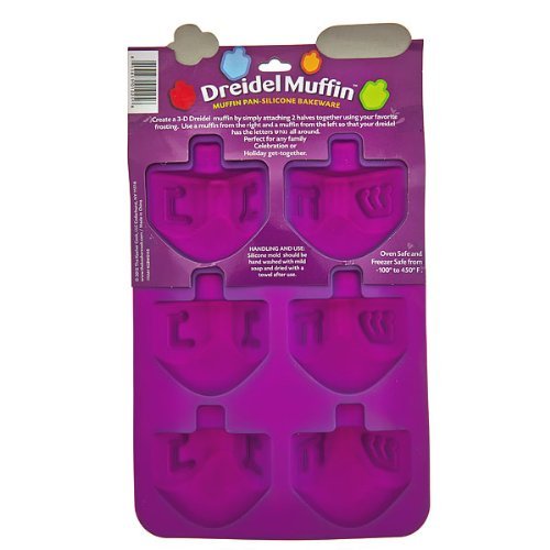 The Kosher Cook KCBW0145 Silicone Dreidel Muffin/Cupcake Pan N2