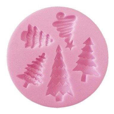 Y&XL&H 3D Fondant Silicone Cake Decorating Mold Christmas Tree Silicone Mold N2