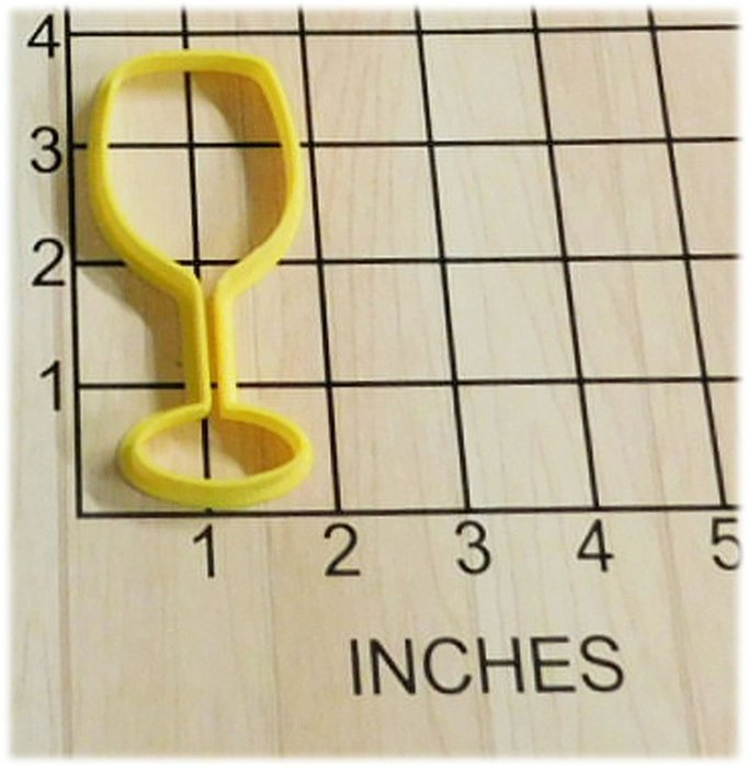 Wine Glass Shape Cookie Cutter #1008