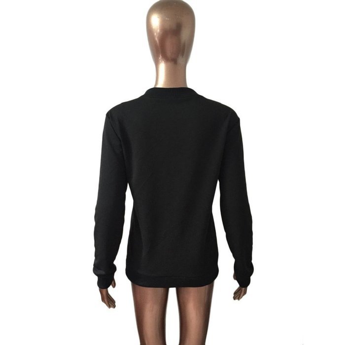 Casual Tops,Morecome Women Fashion Letter Print Sweater Round Collar Cotton Long Sleeve (M) N4