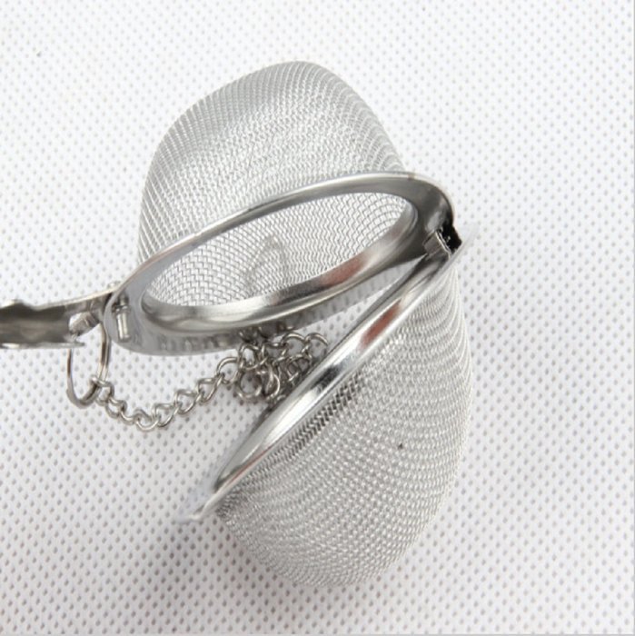 Bit Fly Stainless Steel Sphere Locking Spice Tea Ball Strainer Mesh Infuser tea strainer Filter infusor (6) N4