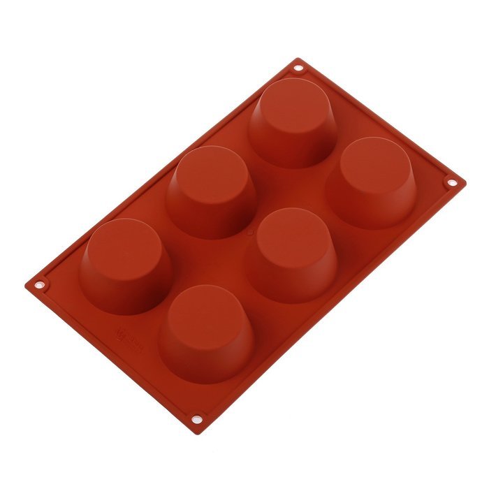 Silikomart Muffin Cake Mould, Terracotta, 69mm N3