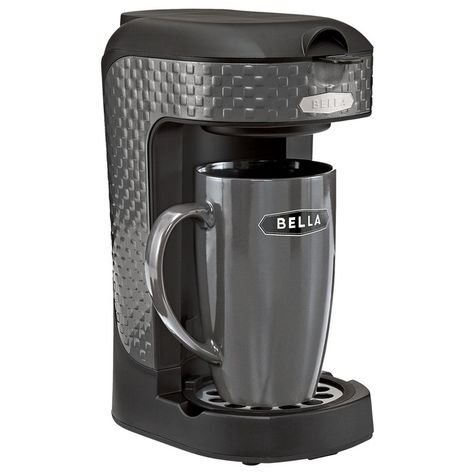 Bella One Scoop One Cup Single Serve Black Coffee Maker