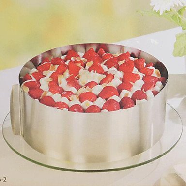Y&XL&H Baking Mould Stainless Steel Telescopic 6 to 12 Inch Cake Pan Round Mousse Ring