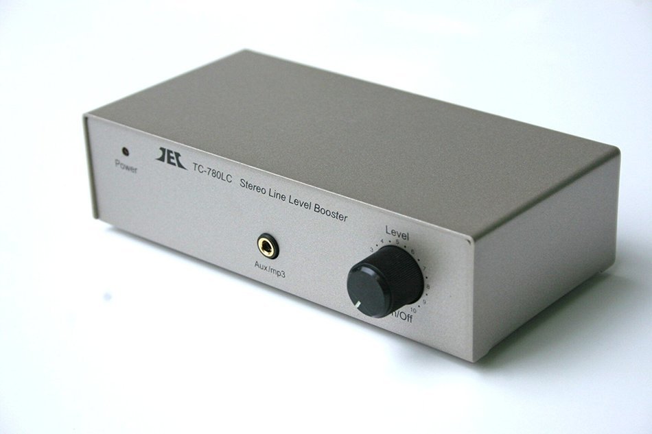 TCC TC-780LC SILVER Stereo Line Level Amp / Booster with iPod Jack N4