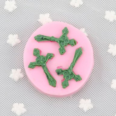 Sher Cross Fondant Cake Cake Chocolate Silicone Molds,Decoration Tools Bakeware N2
