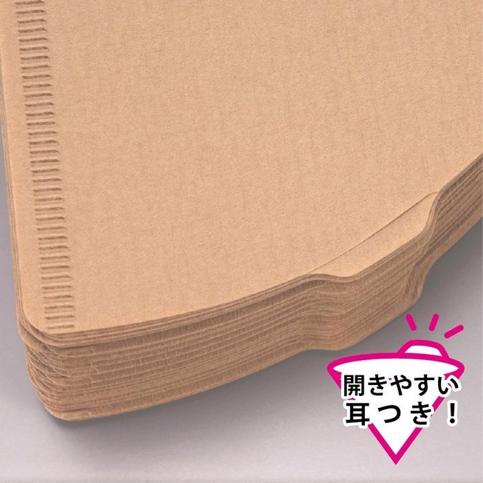 Hario 02 100-Count Coffee Natural Paper Filters, 2-Pack Value Set (Total of 200 Sheets) N2