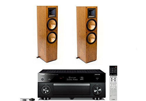 Klipsch RF-7 II Reference II Floorstanding Speakers (Cherry) and Yamaha RX-A1050 7.2 Channel Aventage Network...