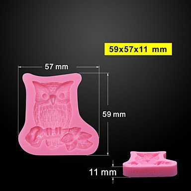 Y&XL&H Owl Branch Design DIY Silicone 3D Cake Mold Fondant Decoration Mold Cake Cooking Tools Fondant Molds