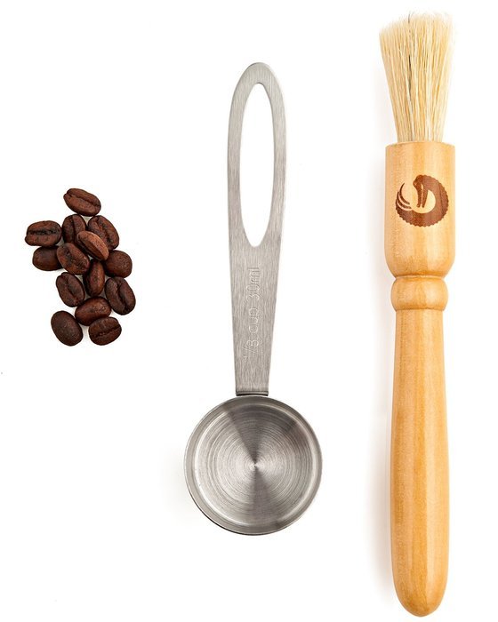 BEST Coffee Grinder Brush and Scoop by Coffee Gator. Premium Quality N3