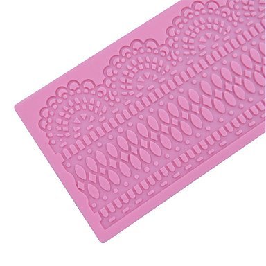 Sher Sugar Lace Fondant Mat,Silicone Fondant Embossed Mold ,Sugar Lace Cake Mat,