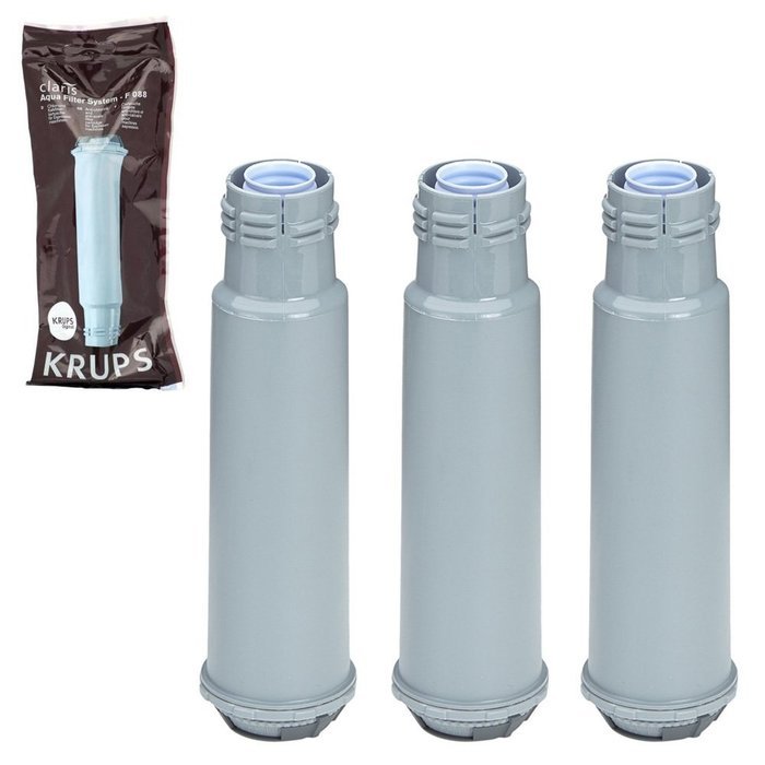 KRUPS F088 Aqua Filter System Water Filtration Cartridge - 3 Pack