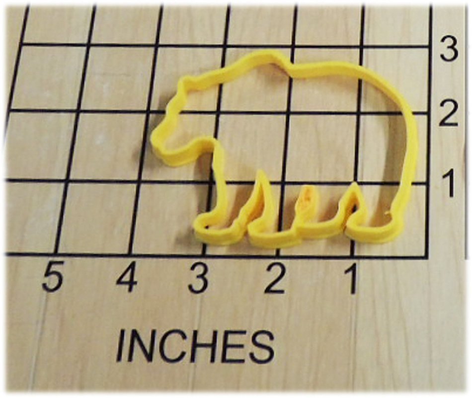 Wildlife Bear Fondant Cookie Cutter and Stamp #1356