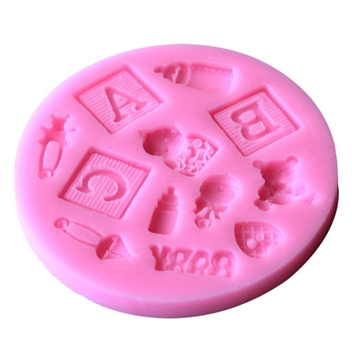 Yunko Baking Molds Dog Doghouse Bone Mini Silicone Mold I Love Dogs 