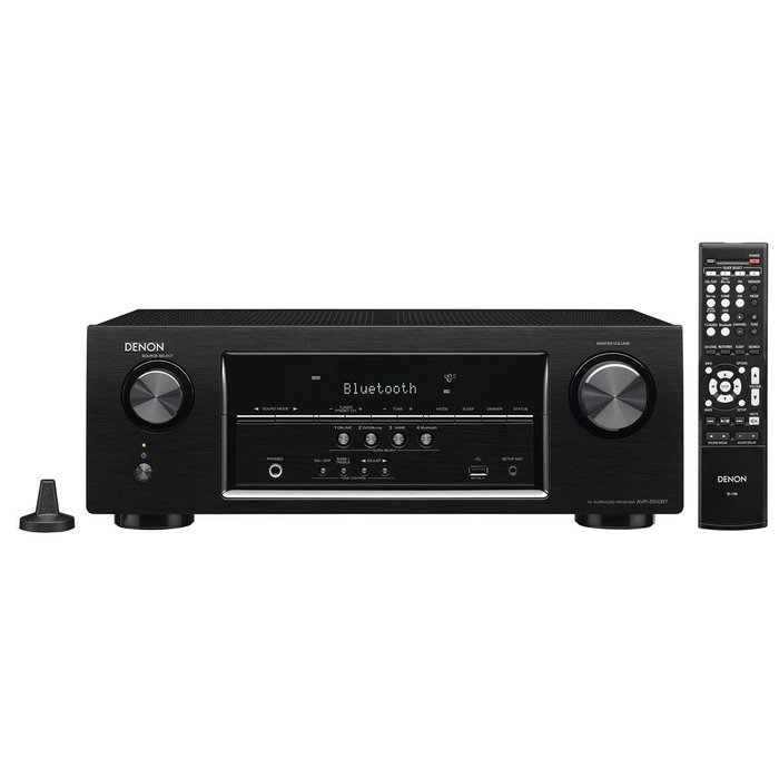 Denon AVR-S510BT 5.2 Channel Full 4K Ultra HD AV Receiver With Bluetooth and Klipsch R-14M Reference Monitor Speakers... N6