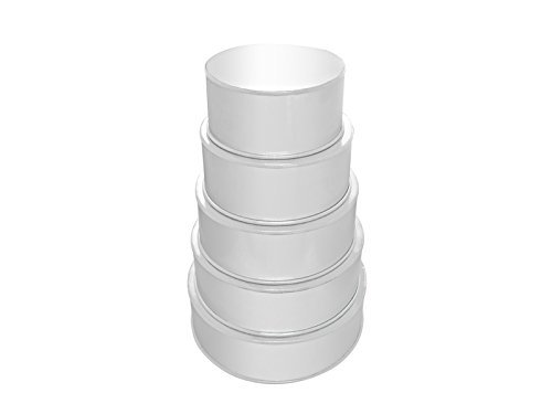 5 Tier Round Multilayer Wedding Birthday Anniversary Baking Cake Tins Pans - 6" 7" 8" 9" 10" - EUROTINS