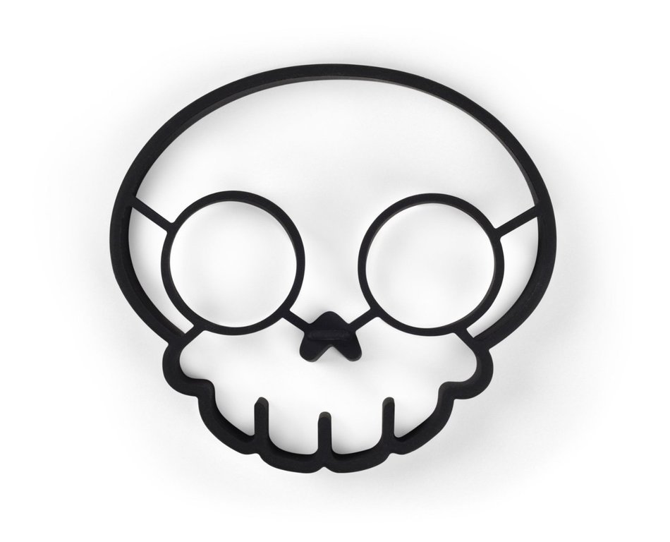 Fred & Friends FUNNY SIDE UP, Skull Egg Mold N7