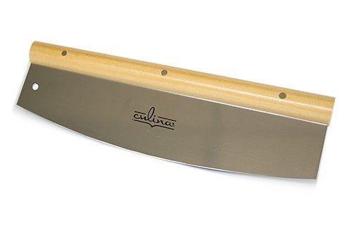 Culina Pizza Cutter 14" Long, Wooden Handle (Walnut).