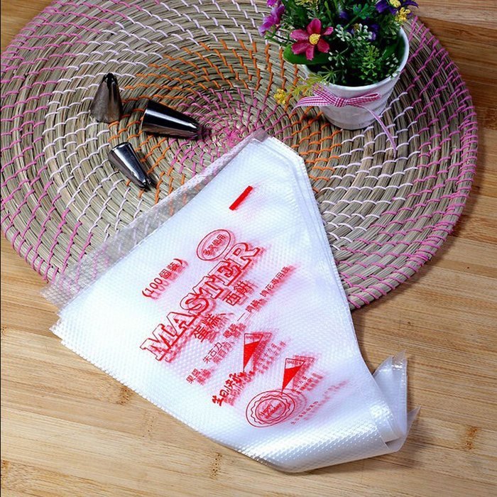 Bestgoo 100 Pack Durable Pastry Bags,14 Inch Disposable Icing Piping Cake Decorating Tool Bags Set, Non-Slip Nodules... N6
