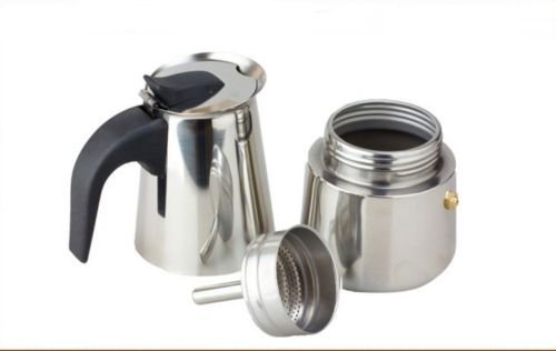 Olayer 100ML, 200ML, 300ML, 450ML ITALIAN Stainless Coffee Pot Maker Expresso Moka Pot N2