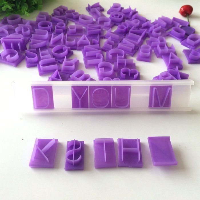 StarSide 88 pcs Fondant Alphabet Number Cutouts Cookie Cake Cutter Biscuit Baking Mold Fondant Chocolate Molds... N2
