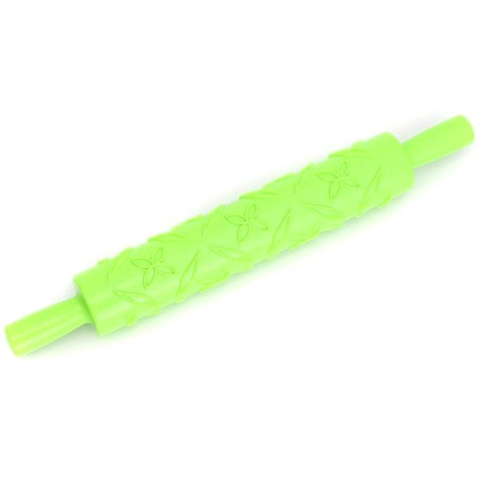 Yingwei Green Plastic Embossed Textured Patterned Fondant Rolling Pins ...