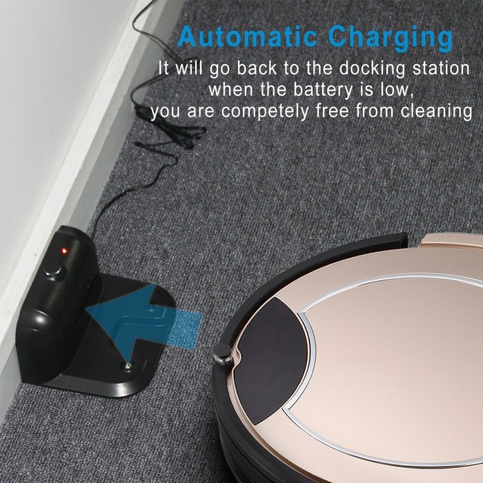 Volca Robot Vacuum Cleaner and Mop, Vacuuming Sweeping and Mopping All-in-one, Auto Charge Virtual Wall Remote... N5
