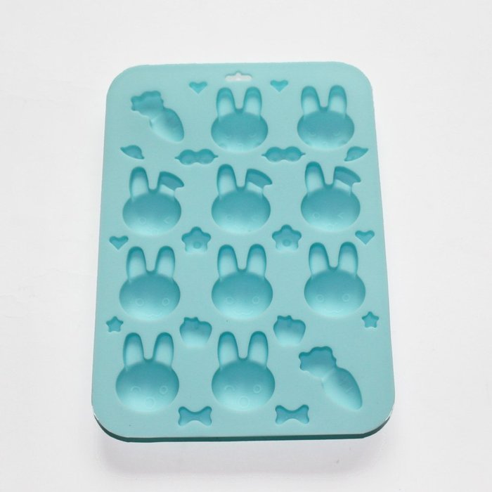 X-Haibei Cute Rabbit Carrot Flower Chocolate Candy Cookie Soap Silicone Mold Fun Maker N2