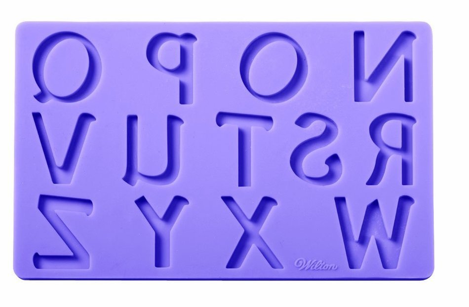Wilton Fondant and Gum Paste Silicone Mold Set, Letters and Numbers N2