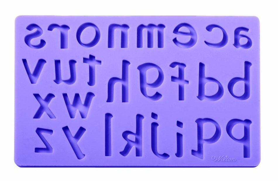 Wilton Fondant and Gum Paste Silicone Mold Set, Letters and Numbers N3