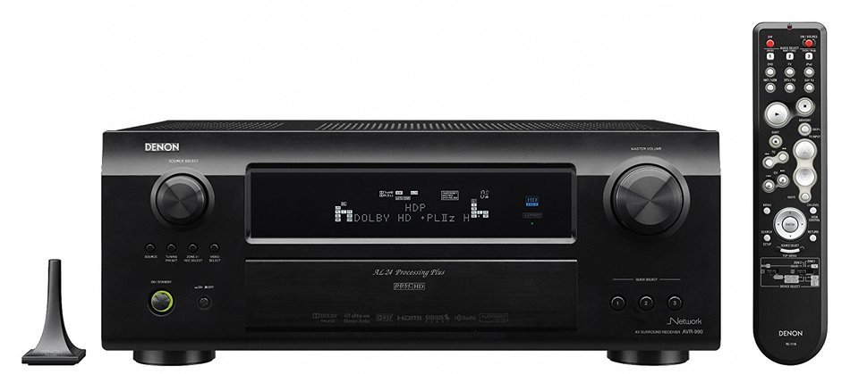 Denon AVR990 7.1-Channel Multi-Zone Home Theater Receiver with Networking Capability and 1080p HDMI Connectivity...