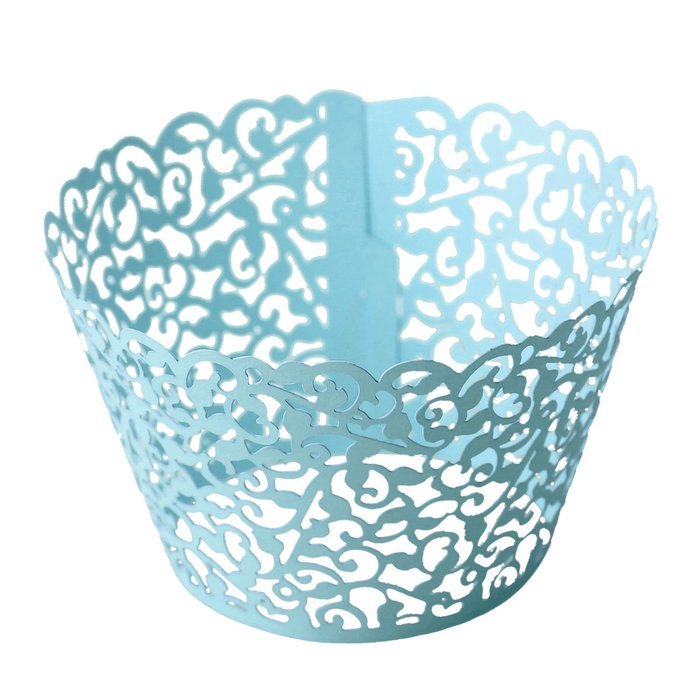 Kakaxi(TM) Filigree Vine Cupcake Wrappers Wraps Wedding and Birthday Decor (4 colors and pack of 120)