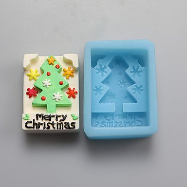 Sher Merry Christmas Chocolate Silicone Molds,Cake Molds,Soap Molds,Decoration Tools Bakeware