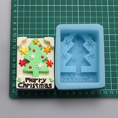 Sher Merry Christmas Chocolate Silicone Molds,Cake Molds,Soap Molds,Decoration Tools Bakeware N2