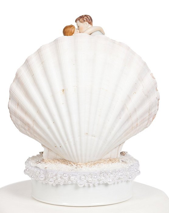 Beach Get Away Shell Wedding Cake Topper N3