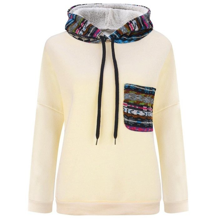 Women's Sweater,Laimeng Long Sleeve Plus Velvet Thickened Hooded Sweater Top Blouse (S, Black) N6