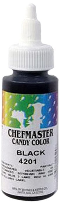 Chefmaster Liquid Candy Color, 2-Ounce, Black