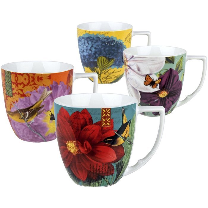 Waechtersbach Accents Impressions Mugs, Multicolor, Set of 4