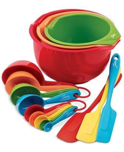 Fiesta Silicone & Plastic 15-Pc. Baking Prep Set