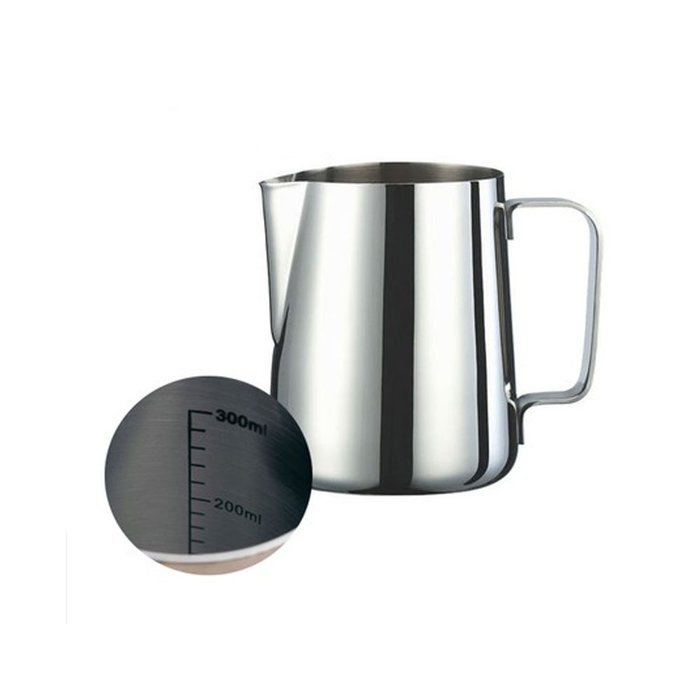Decembervii 20Oz(600ml) or 12 Oz(350ml) Stainless Steel Frothing Pitcher For Coffee and Milk (12Oz) N4