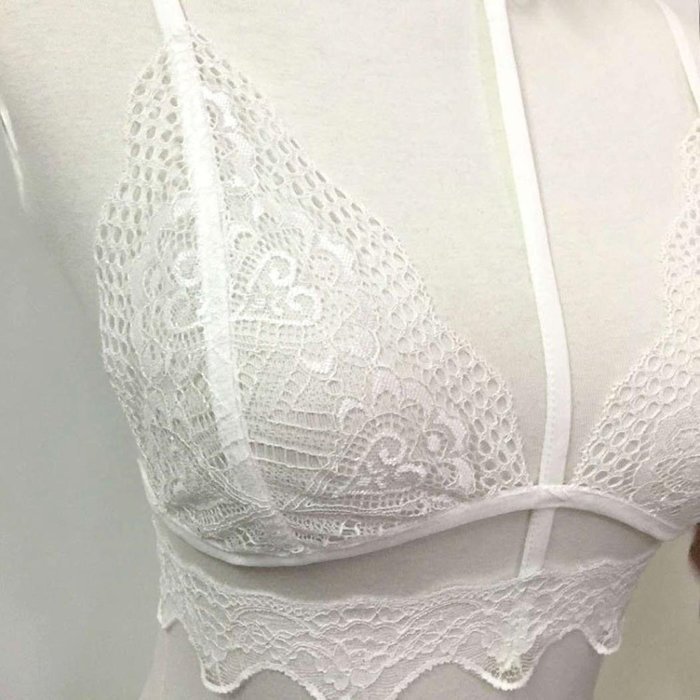 Underwear ，Beautyvan Comfortable Fashion Women Sexy Translucent Underwear Sheer Lace Strap Lingerie Bra Top Bustier... N6