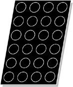 Flexipan Muffin 4.22 Oz, 73mm Dia x 40mm Deep (2-3/4" Dia x 1-9/16" Deep), 24 Cavities