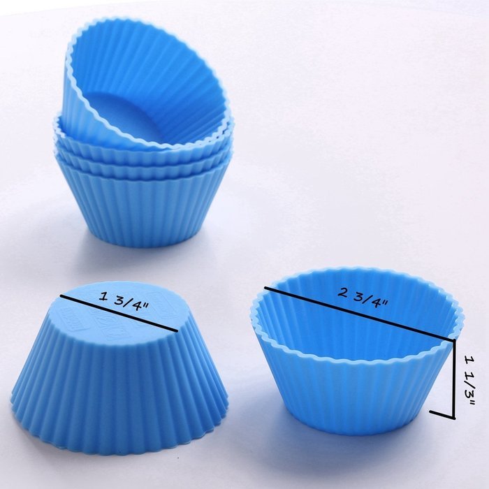 Jacobake Silicone Cupcake Liners Reusable Silicone Muffin Liners Silicone Muffin Cups for Baking(12 Pack Red)... N11