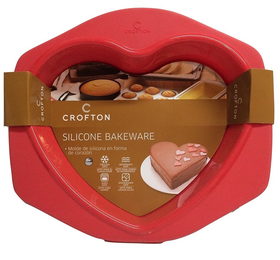 Mother's Day Gift! Wedding Cake! Shower Gift! Heart-shaped Red Silicone Cake Pan, Food Mold, Non-stick; Red Betty...