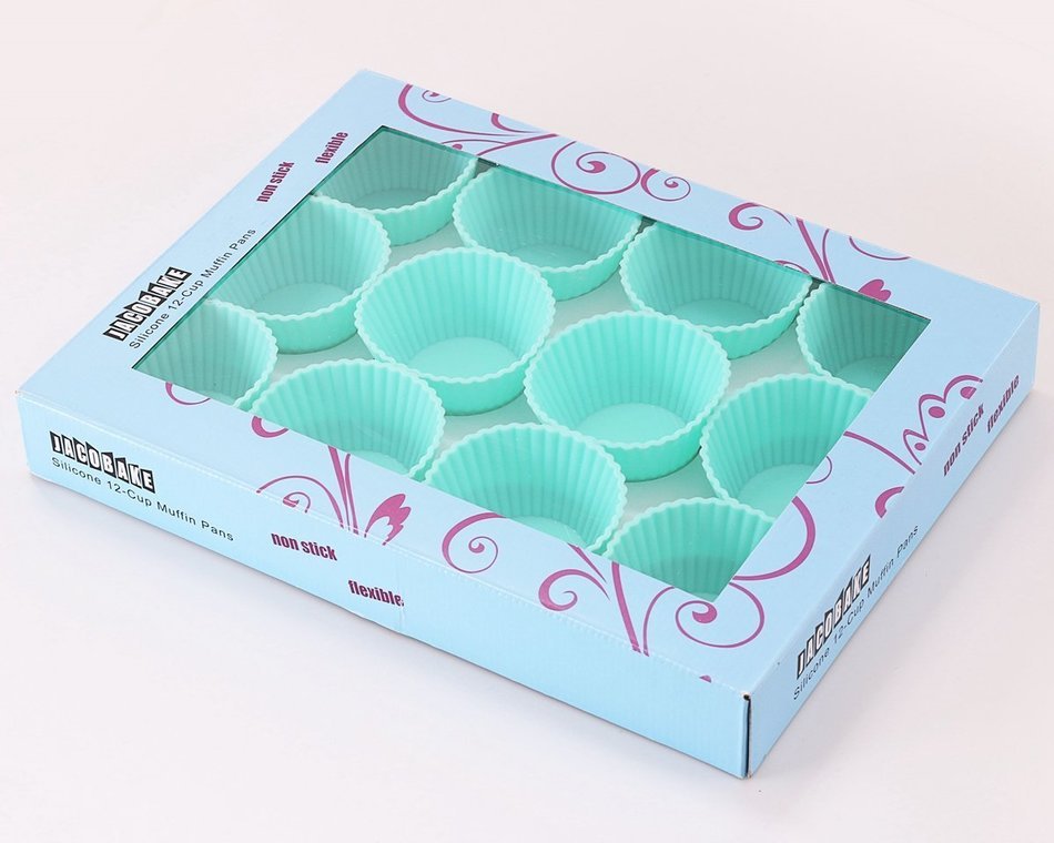 Jacobake Silicone Cupcake Liners Reusable Silicone Muffin Liners Silicone Muffin Cups for Baking(12 Pack Red)... N12