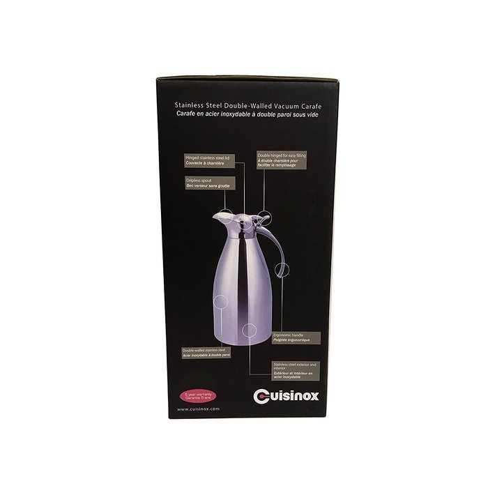 Cuisinox Vacuum Insulated Carafe, Silver
