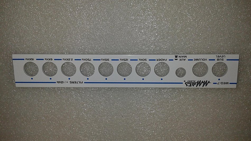 MMATS AUDIO EQUALIZER MEQ-7 FACEPLATE ONLY N2